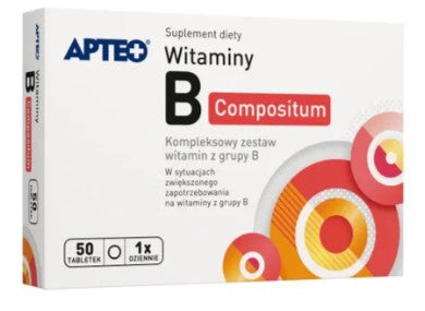 Witamina B - Comprehensive Set Of Vitamin B - 50 tablets
