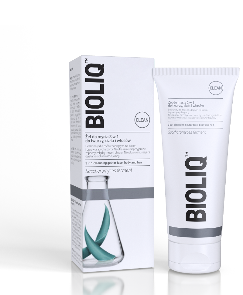 Bioliq Clean  3in1 Cleansing Gel for Face Body and Hair  180ml