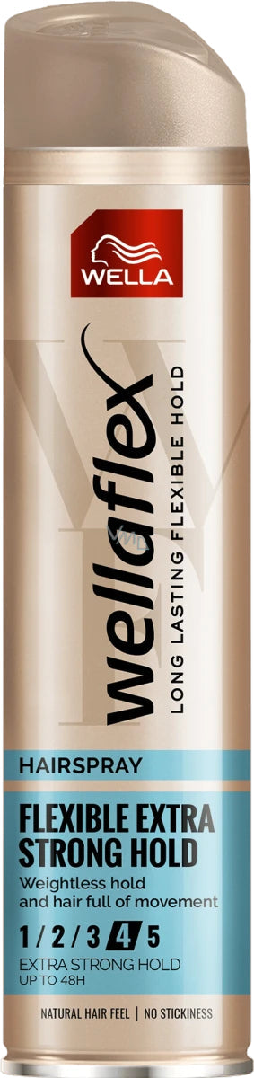 Wella Wellaflex Hairspray Flexible 4 Extra Strong Hold 250ml