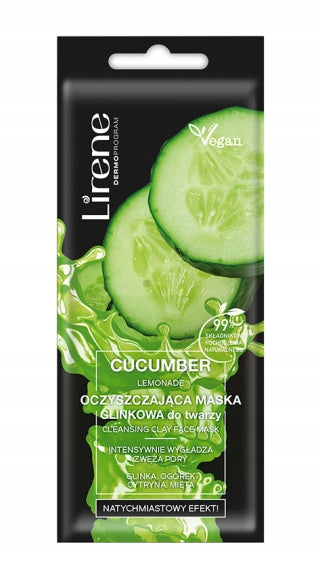 Lirene Cleansing Clay Face Mask with Cucumber 7ml