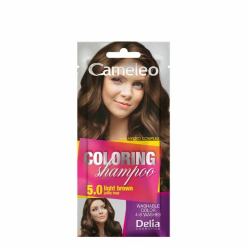 Delia Cameleo Coloring Shampoo Ammonia Free 5.0 Light Brown  40ml