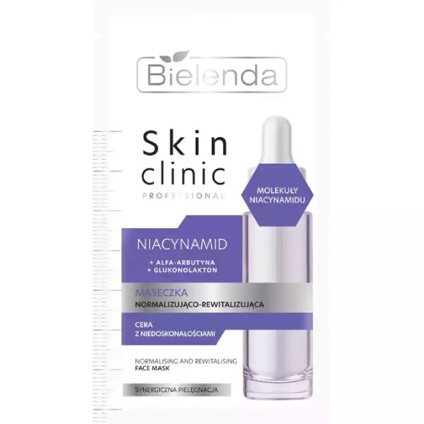Bielenda Skin Clinic Professional Niacinamide Normalizing Revitalizing Face Mask 8g