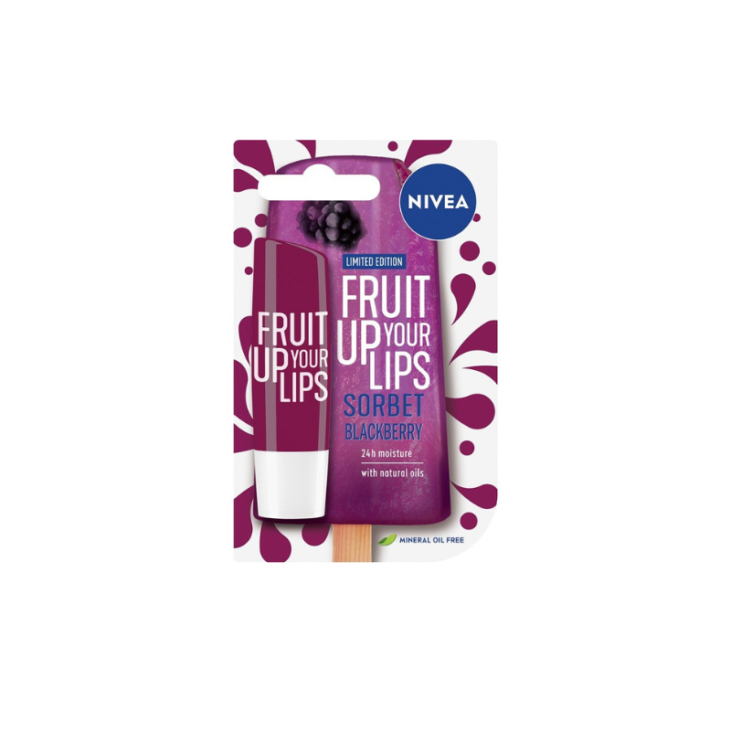 Nivea Fruit Up Your Lips Lip Balm Blackberry Sorbet 5.5ml