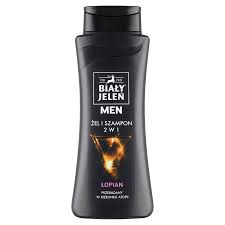 Bialy Jelen Men Hypoallergenic Shower Gel and Shampoo with  Burdock 300ml