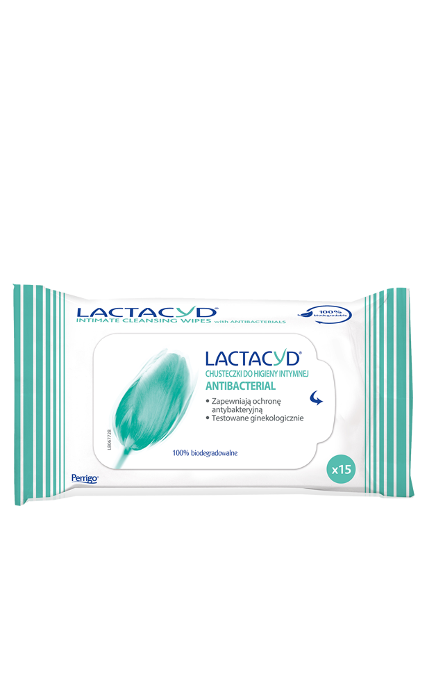 Lactacyd Antibacterial Intimate Hygiene Wipes 15pcs