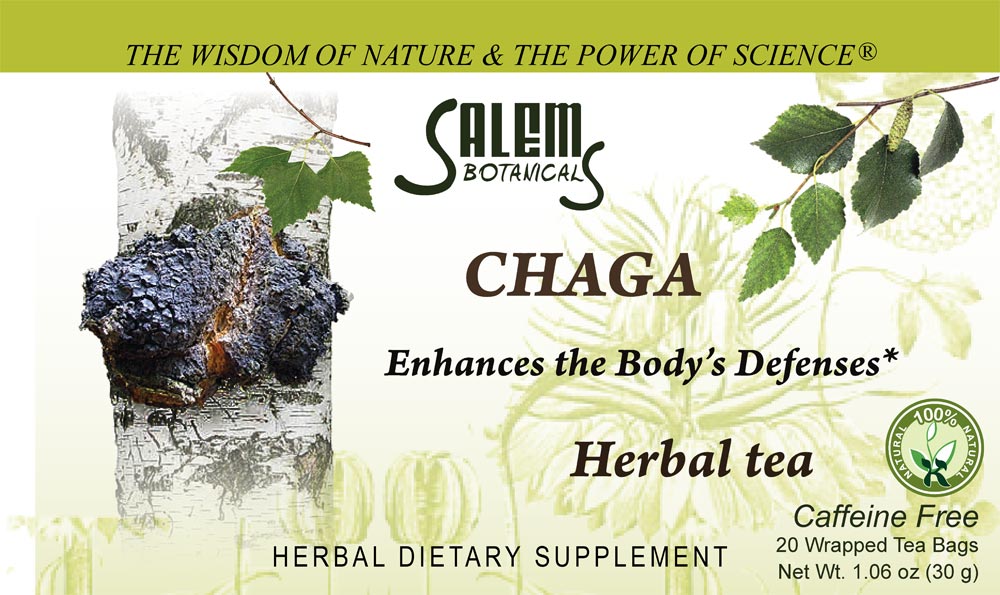Salem Botanicals Chaga Herbal Tea 20 bags