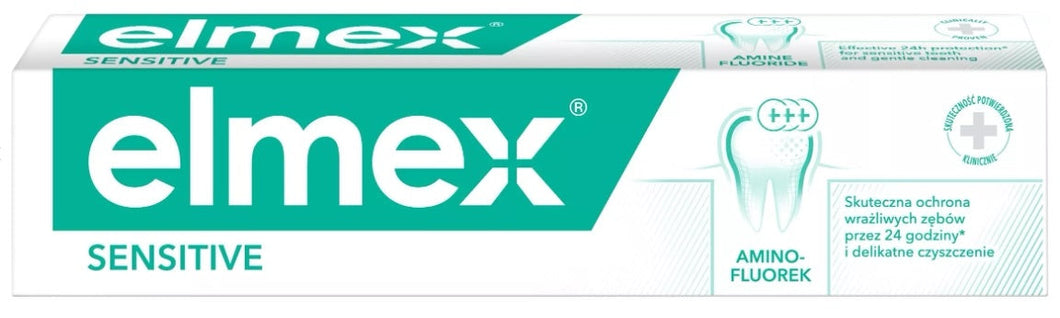 Elmex Sensitive Toothpaste Reduces Hypersensitivity Strengthens Gums and Cleans  75ml