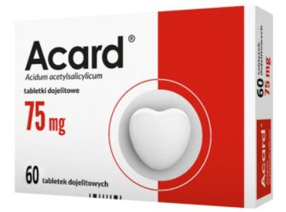 Acard 75mg 60 tablets