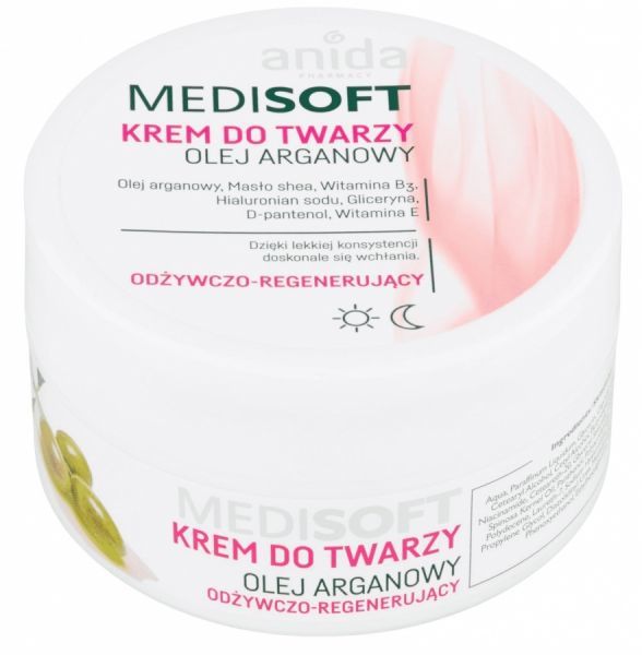 Anida MediSoft Regenerating and Nourishing Face Cream With Argan Oil 100ml