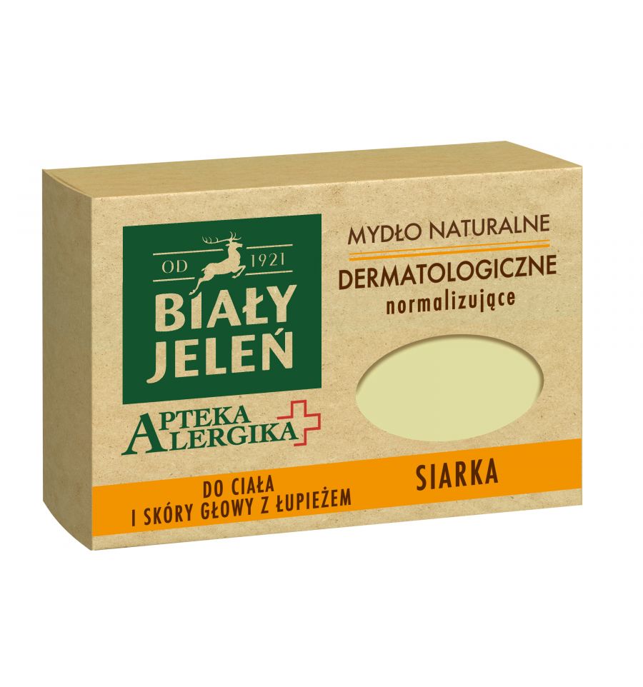 Bialy Jelen Dermatological Soap with Sulfur 125g