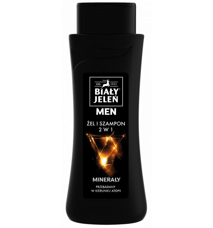 Bialy Jelen Men Hypoallergenic 2in1 Shower Gel and Shampoo with Minerals 300ml