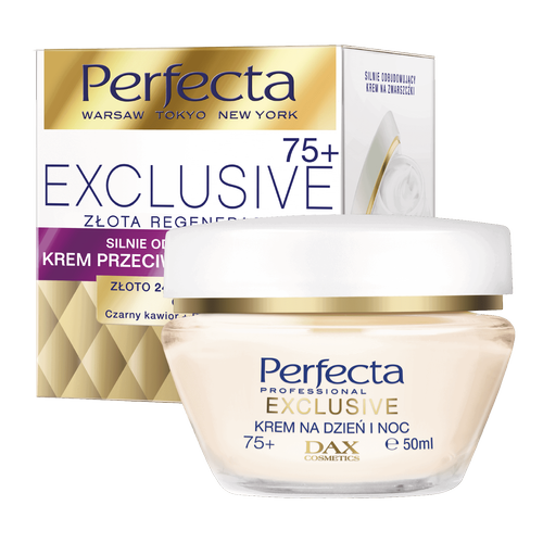 Perfecta Exclusive 75+ Golden Regeneration  Rebuilding Anti-Wrinkle Day/Night Cream 50ml