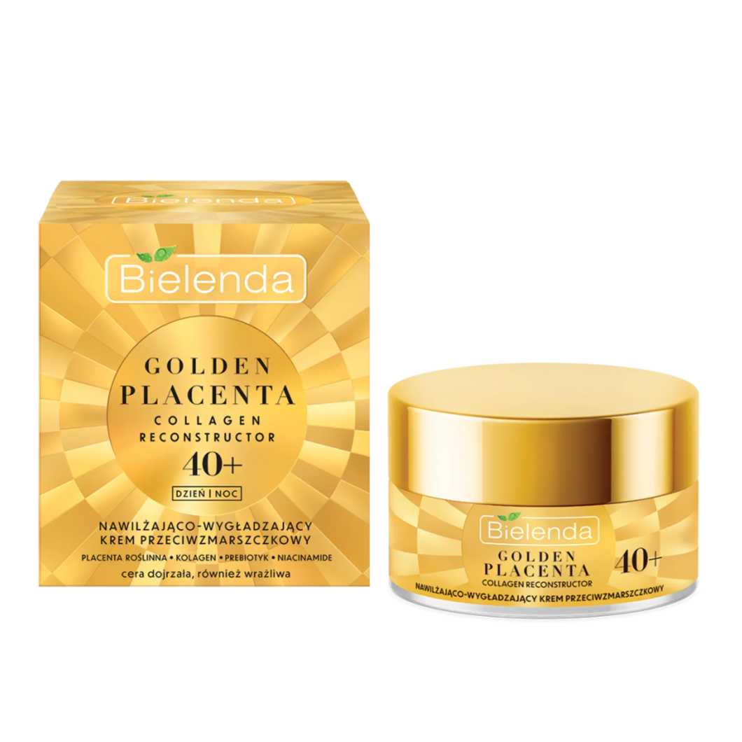 Bielenda Golden Placenta 40+ Moisturizing-Smoothing Day/Night Face Cream 50ml