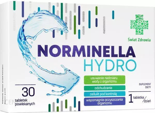 Norminella Hydro Swiat Zdrowia Removes Excess Water From The Body 30 tablets
