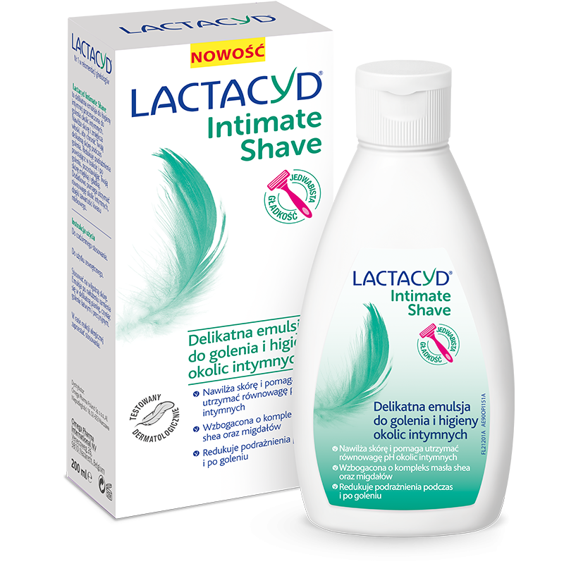 LACTACYD Intimate Shave Gentle Wash Emulsion 200ml  leaving your skin soft and smooth.