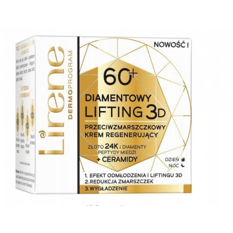 Lirene Diamond Lifting 3D 60+ Regenerating Anti-Wrinkle Day/Night Face Cream 50ml