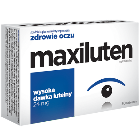 Maxiluten Healthy Eyes Dietary Supplement Contains  High Dose of Lutein 24mg/tablet 30 tablets