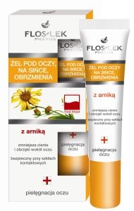 Flos-Lek Eye Gel with Arnica for Dark circles and Puffiness 15ml