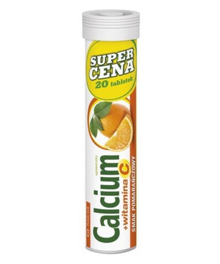 Calcium + Vitamin C 20 tablets Orange