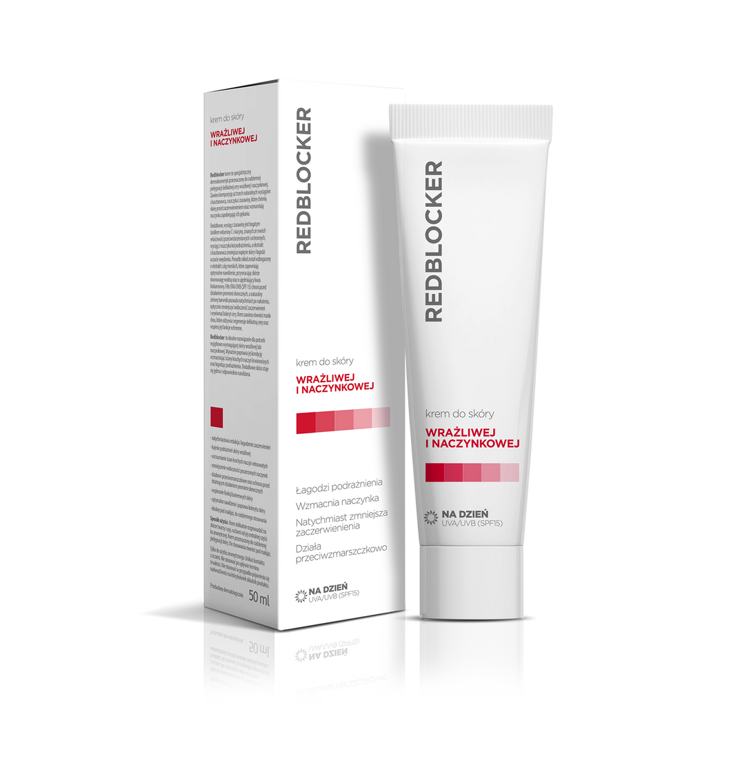 Redblocker day cream for dilated capillaries and spider veins 50 ml