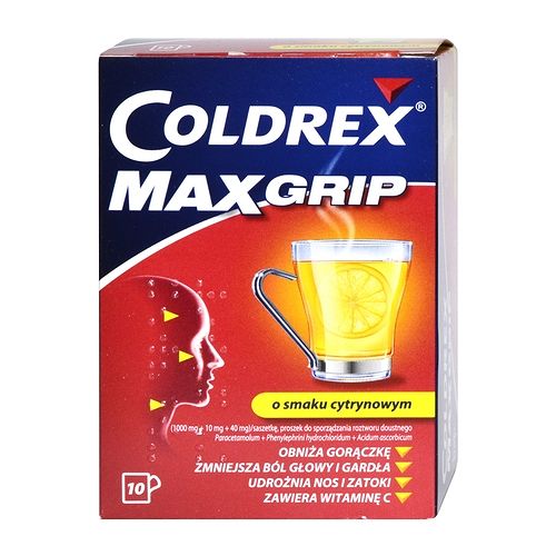 COLDREX MAXGRIP lemon flavor x 10 sachets