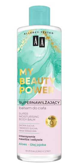 AA My Beauty Power Super Moisturizing Oil Shower Gel  Aloe Vera & Jojoba Oil 400ml