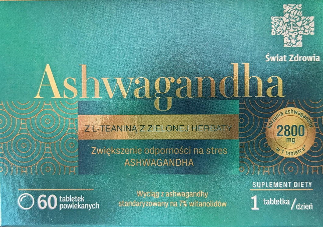 Ashwagandha with L-theanine from green tea SWIAT ZDROWIA 60 tablets