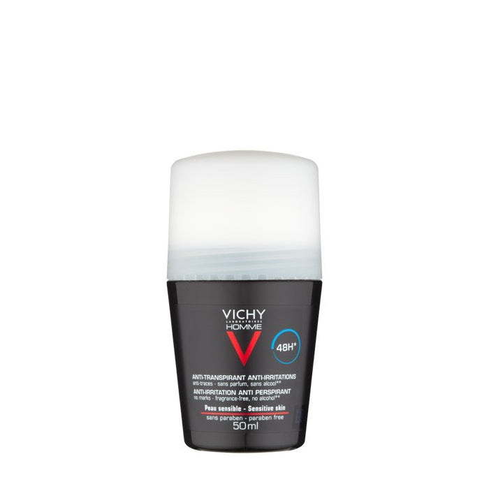 Vichy - Homme 48H* Anti-Irritations & Anti Perspirant Roll-On For Sensitive Skin 50ml